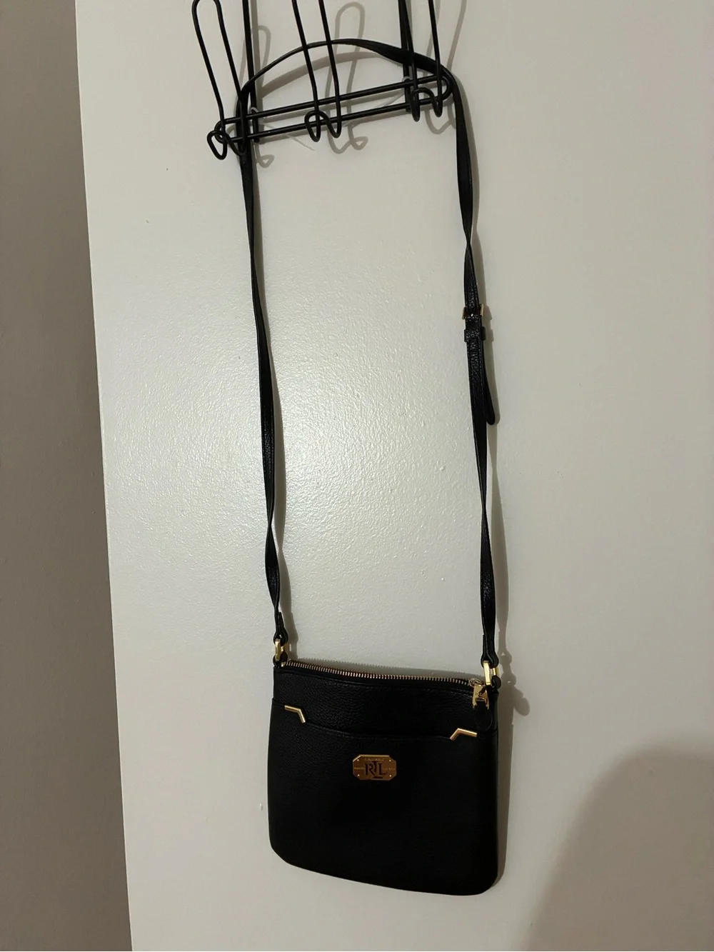 Ralph Lauren Leather Messenger Bag - Picture 2 of 6